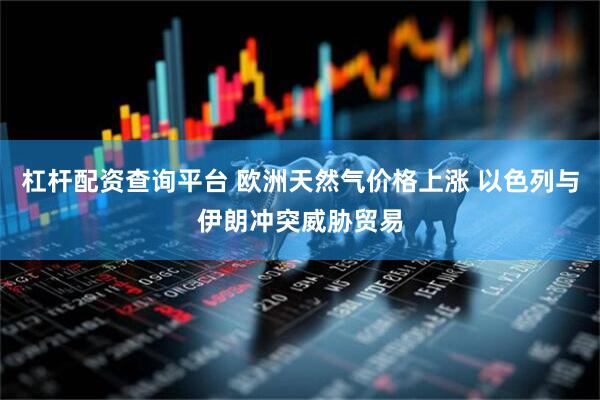 杠杆配资查询平台 欧洲天然气价格上涨 以色列与伊朗冲突威胁贸易
